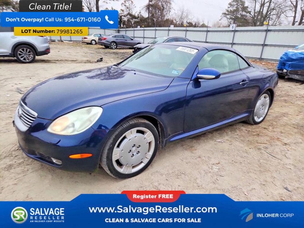 2003 Lexus Sc 430 Convertible